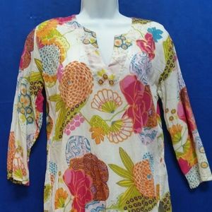 Tunic Top, colorful, light cotton